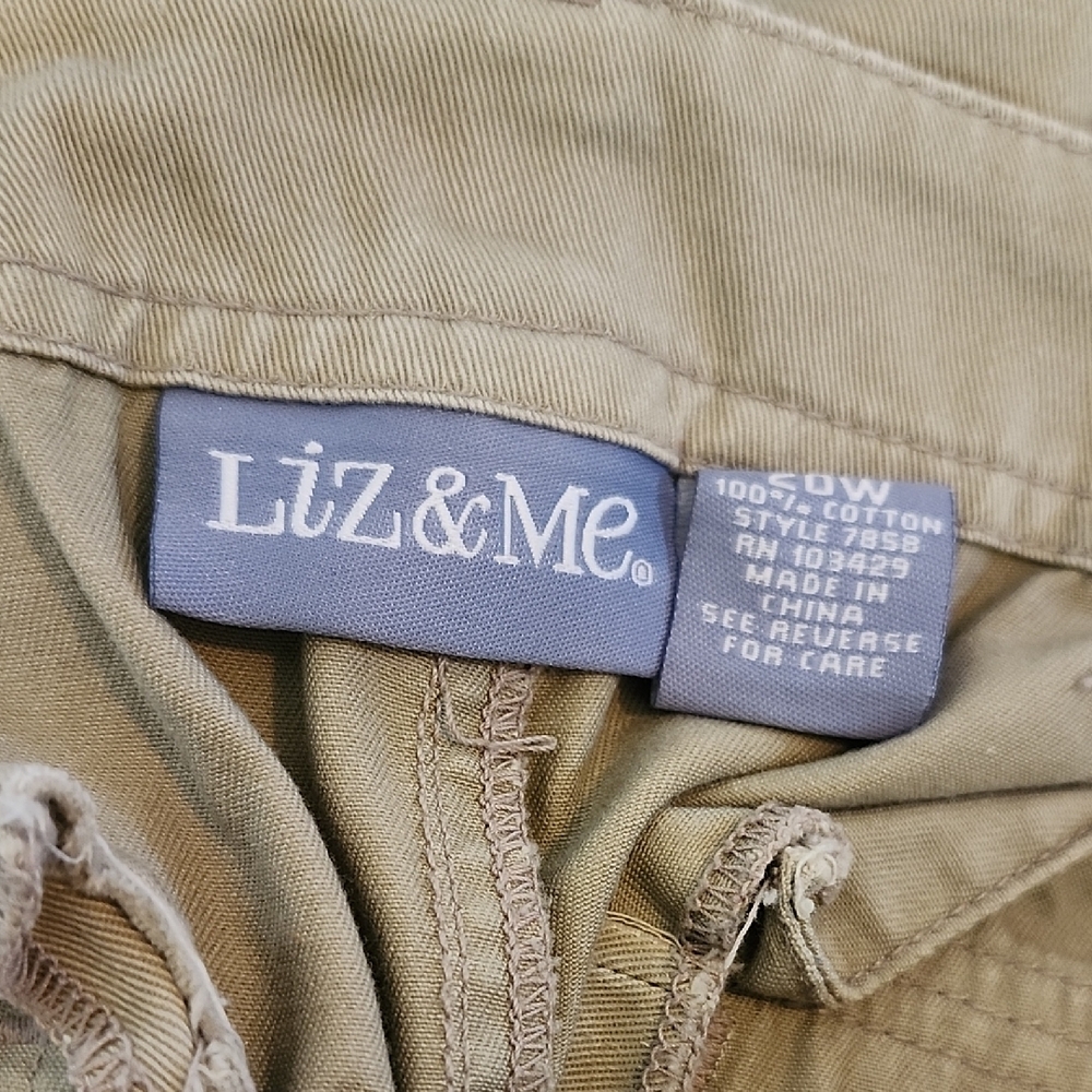 Liz & Me Women's Cargo Pants - Khaki - Picture 7 of 7